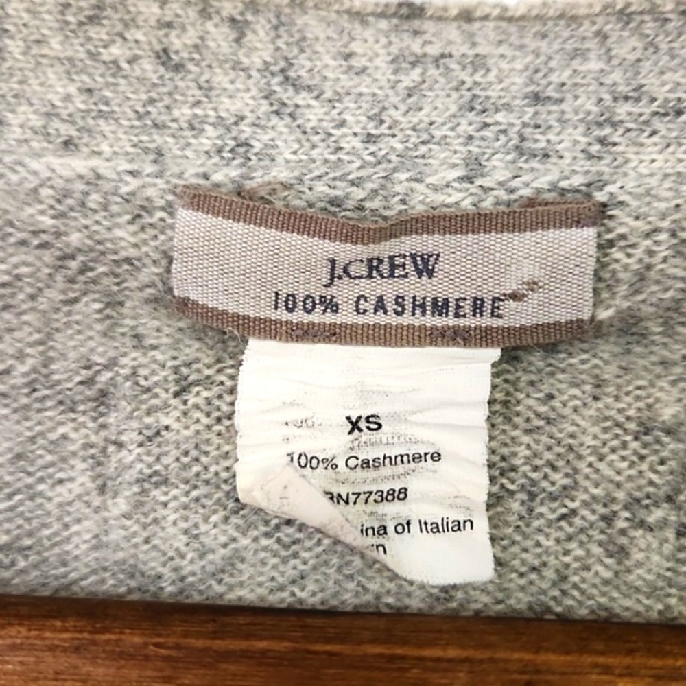 J. Crew Light Gray V‑Neck Pocket Cardigan - Picture 2 of 7